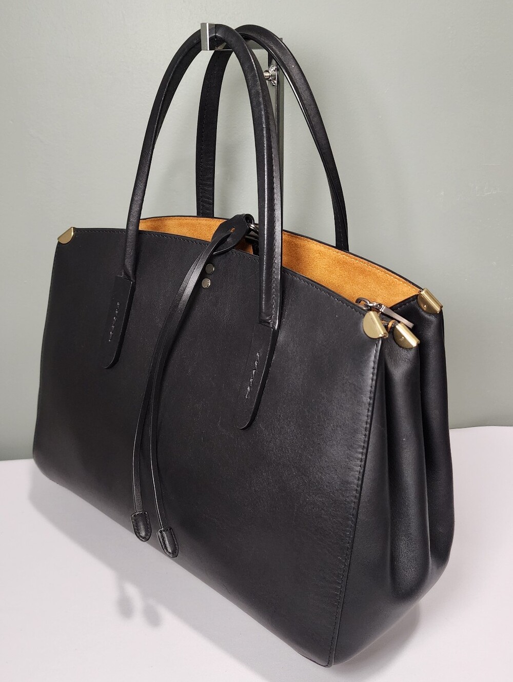 Coach 22821 Cooper Carryall Gunmetal Black Glovetanned Leather - Picture 3 of 9